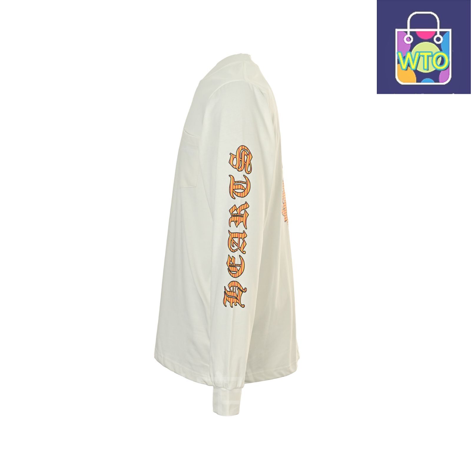 今日 Chrome hearts クロムハーツ マイアミコラボレーション丸首プリントロングスリーブ 280g双糸コットン生地をオーダー染め