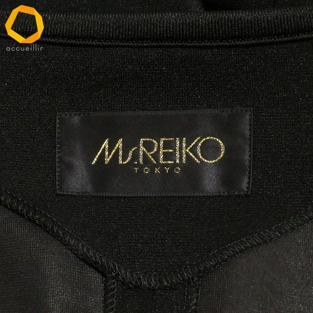 極美品】高級 Ms.REIKO ミズレイコ コート 黒 刺繍 花柄 フォーマル