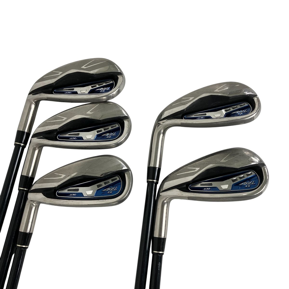 ツルヤゴルフ AXEL ZX HM アイアン 6-9 P 5本セット 2015 レフティ ゴルフクラブ Y10599256