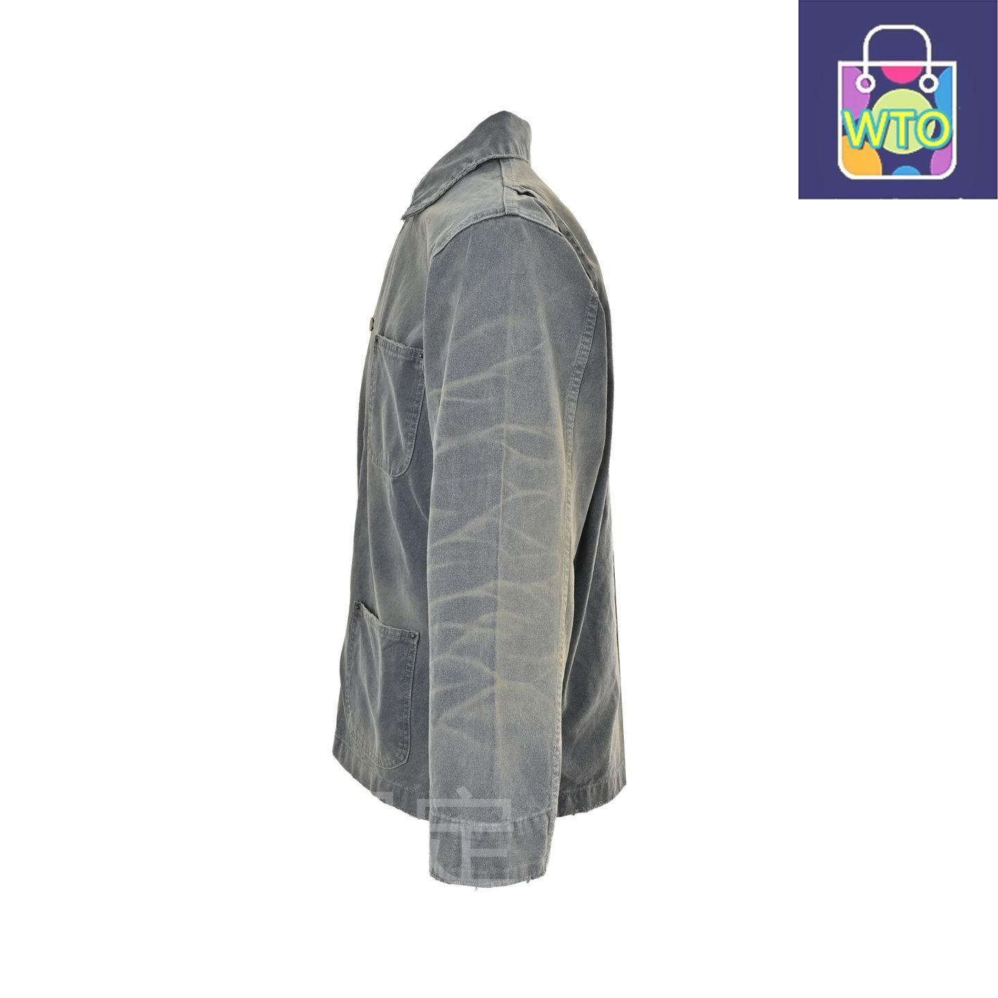 今日 Prada プラダ ヴィンテージ加工ワーカージャケット イタリア製ワーカー生地で耐久性と機能性を両立