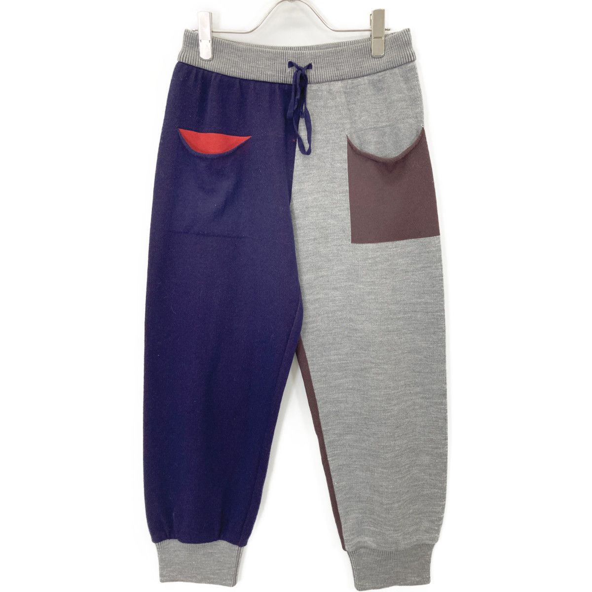 PLEATS PLEASE プリーツプリーズ 15AW PP54-KF757 マルチカラー クレイジーパターン ニット イージーパンツ 3