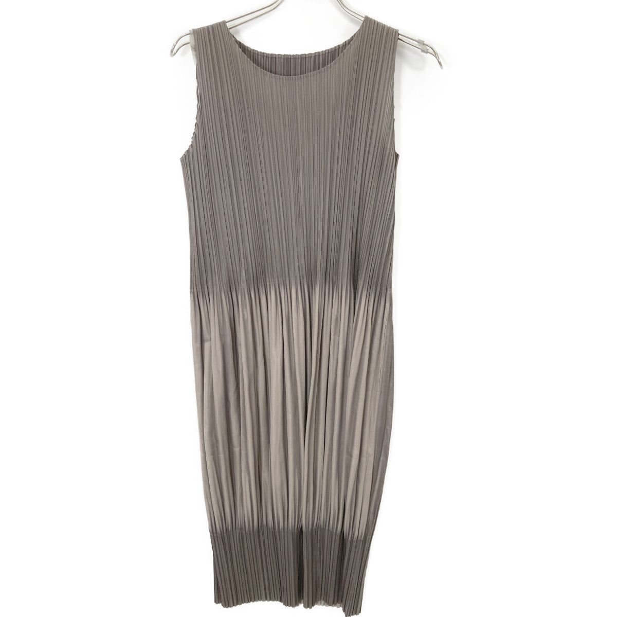 PLEATS PLEASE プリーツプリーズ 14 AW PP 43-JH 543 ｶｰｷ×ﾌﾞﾗｳﾝ ｸﾞﾗﾃﾞｰｼｮﾝ ﾌﾟﾘｰﾂ ﾉｰｽﾘｰﾌﾞ ｺｸｰﾝﾜﾝﾋﾟｰｽ 3