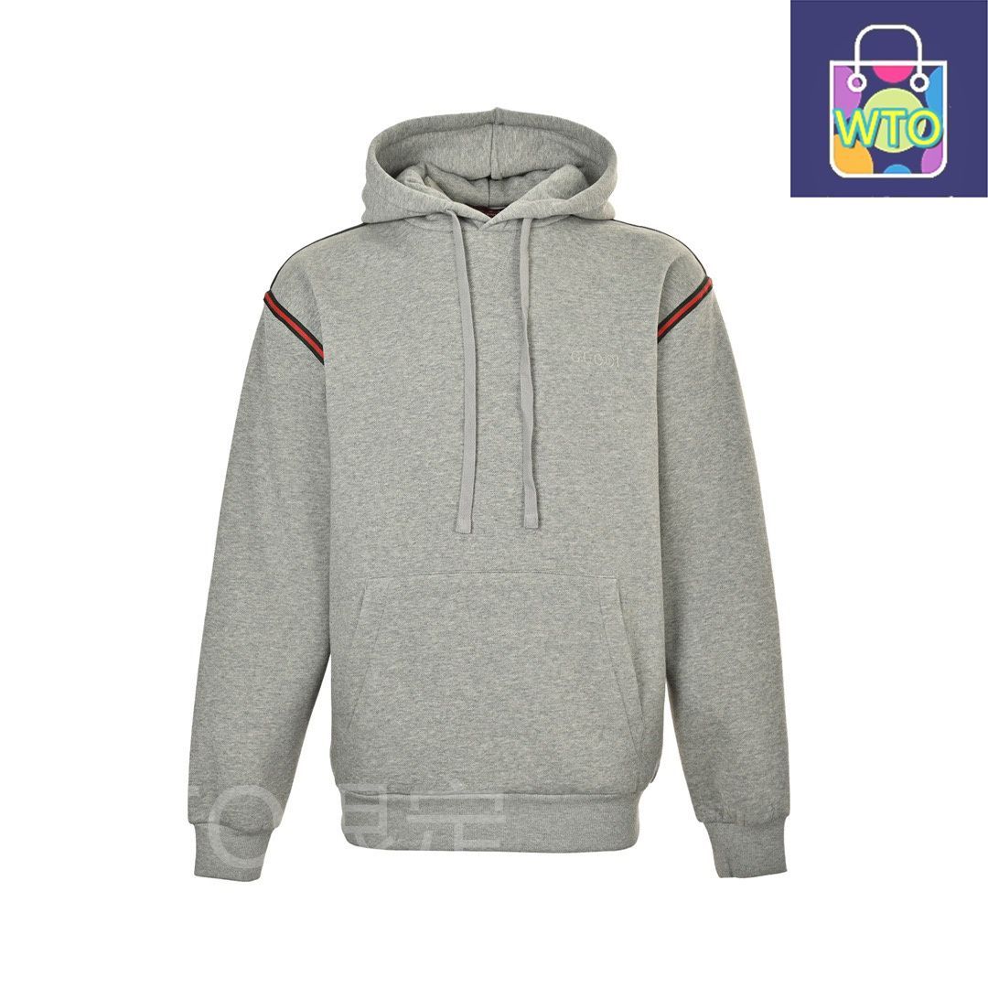 今日 Gucci グッチ グレーリボンセットフード付きスウェット 350g全棉毛圈生地で水洗重抓毛処理