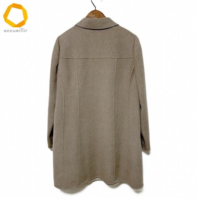 wnc レリアン Leilian コート 11 ベージュ カシミヤ レディース 960207
