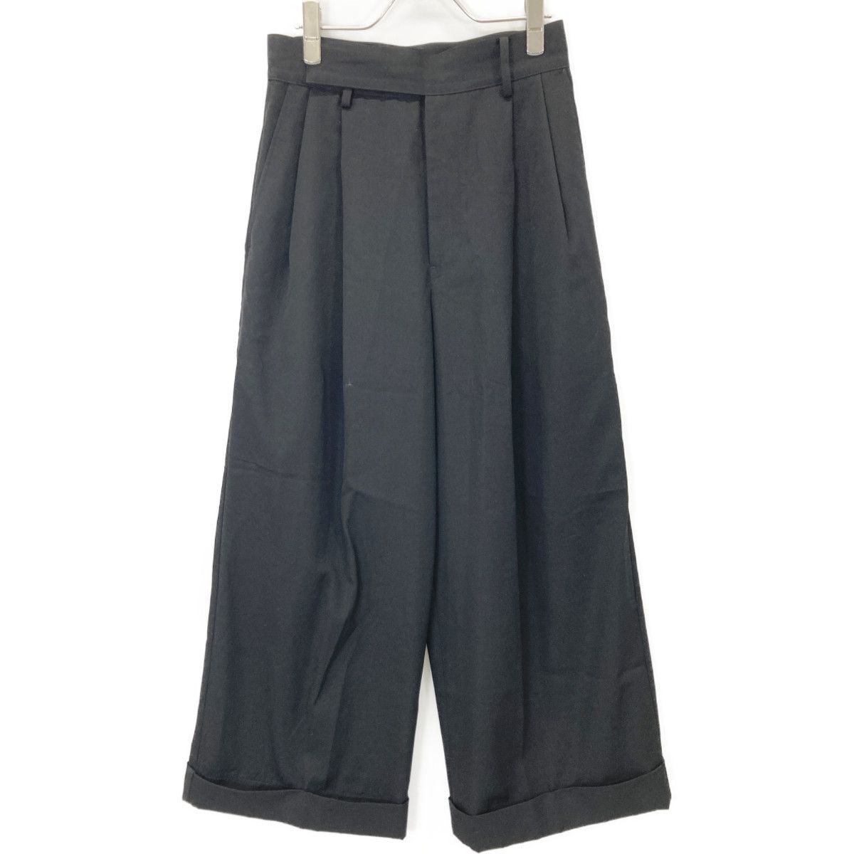 REGULATION Yohji Yamamoto レギュレーション ヨウジヤマモト FT-P93-100 GABARDINE R-55W BAGGY PANTS 1