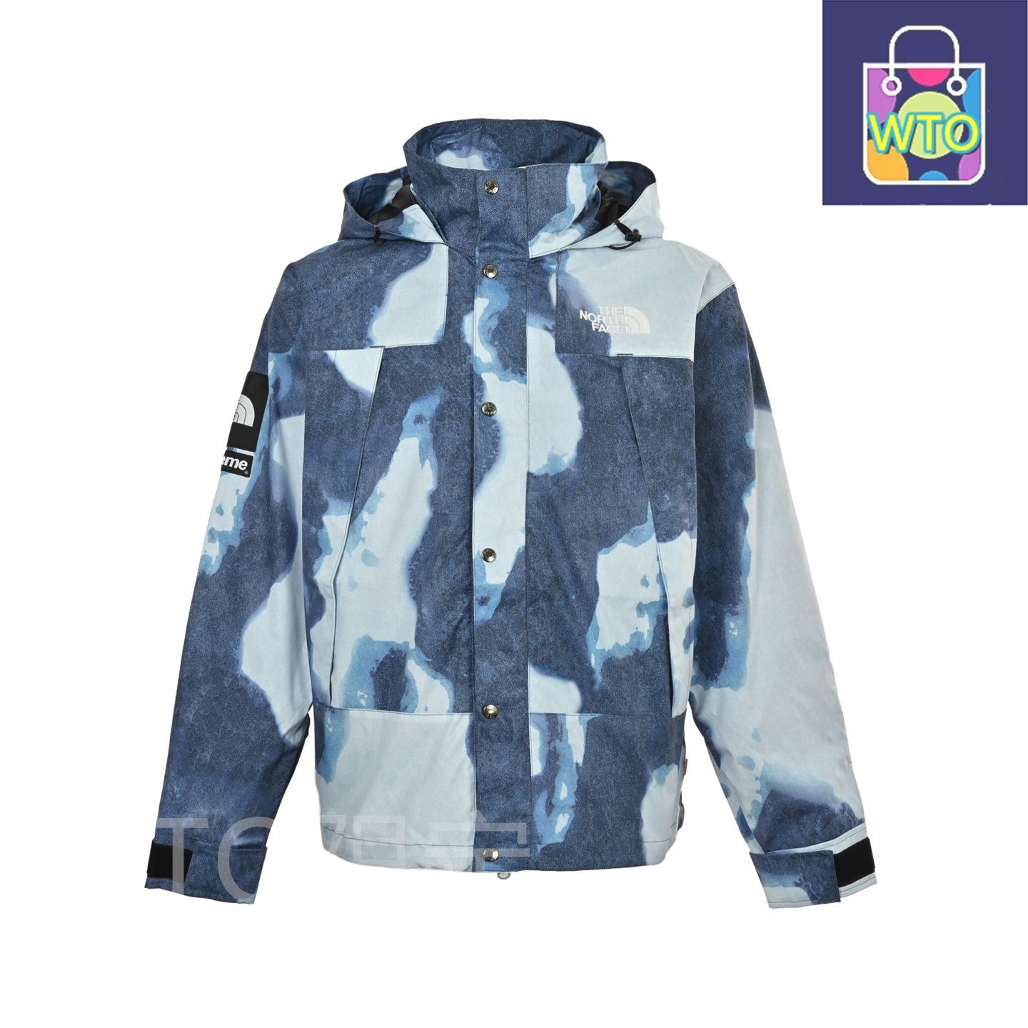 今日 The North Face ノースフェイス タイダイエッジ刺繍アウトドアジャケット 原場定製防風防水生地を採用