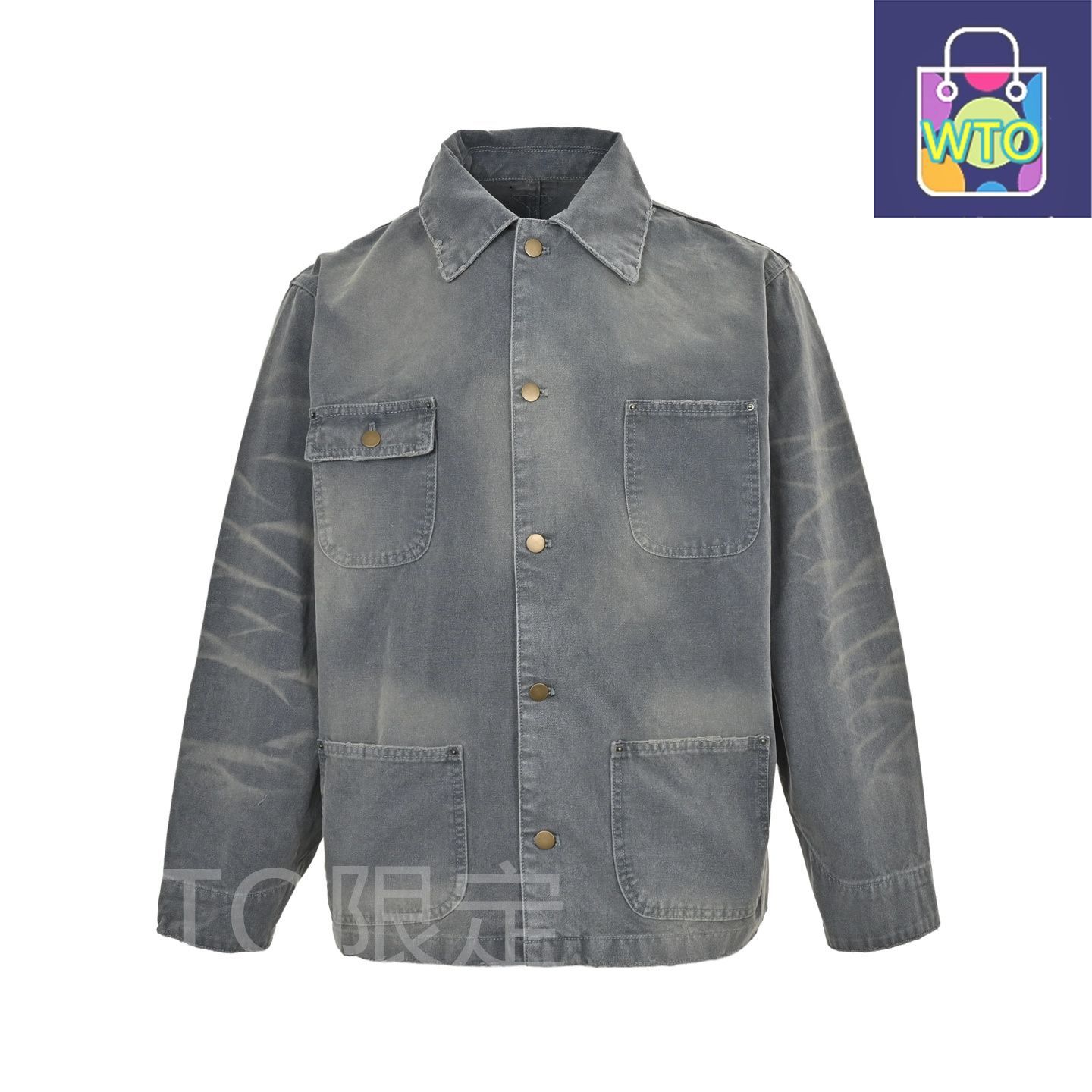 今日 Prada プラダ ヴィンテージ加工ワーカージャケット イタリア製ワーカー生地で耐久性と機能性を両立