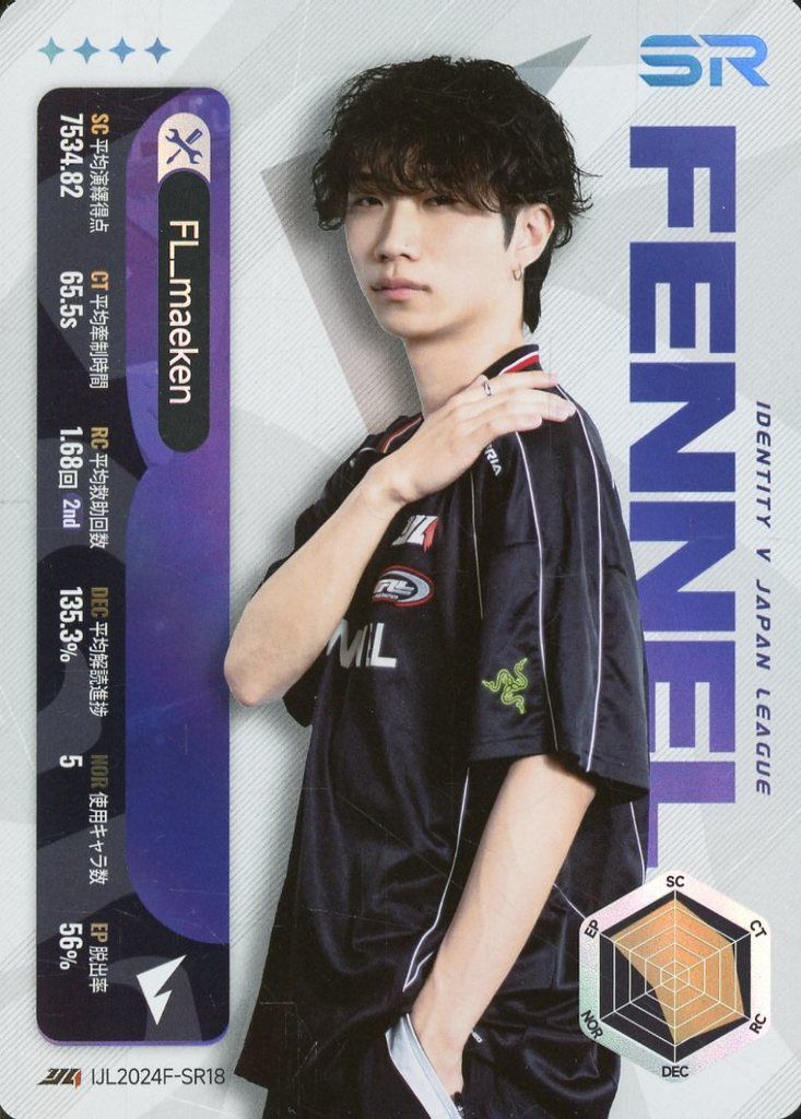 中古】コレクションカード(男性) IJL2024F-SR18[SR]：FENNEL/maeken