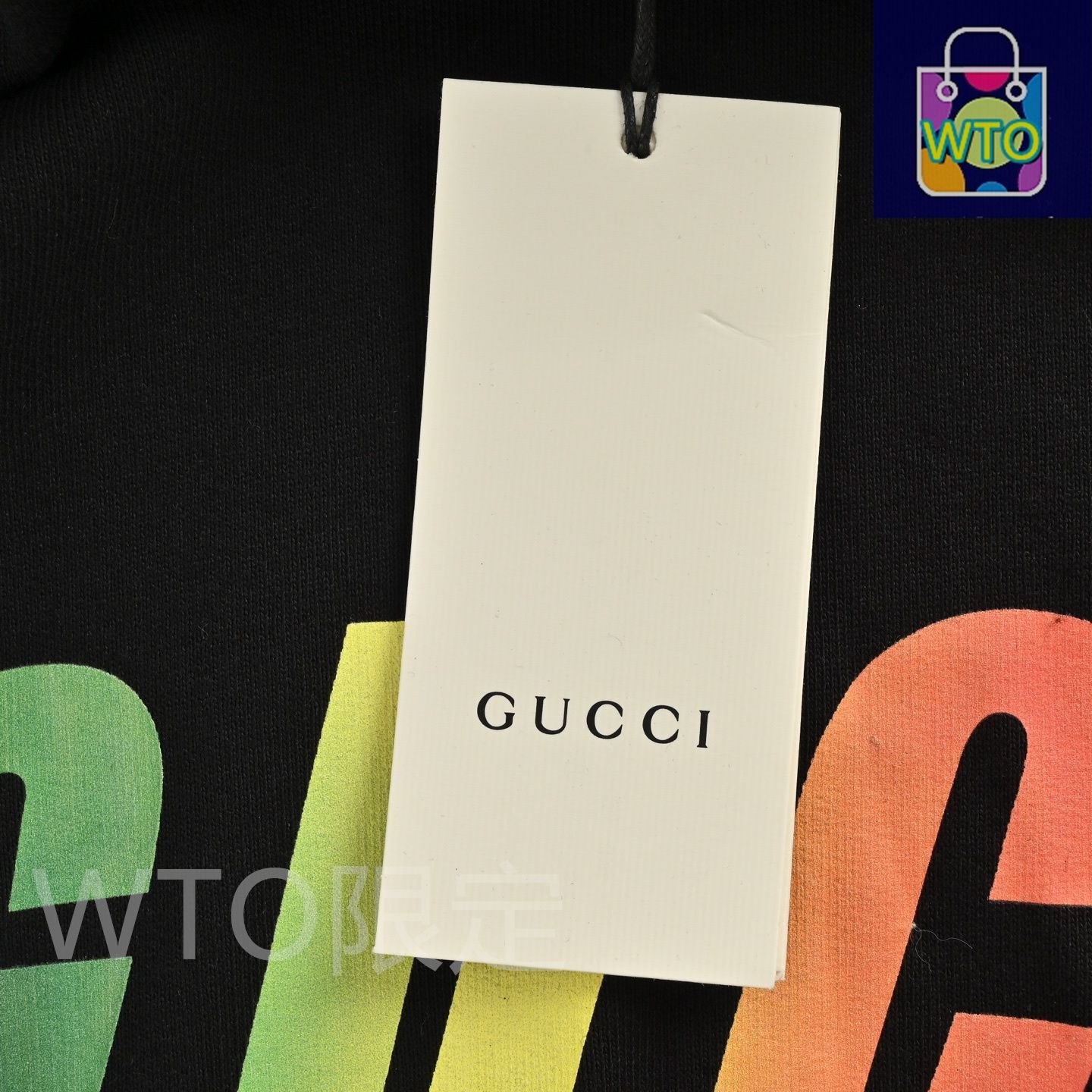 グラデーション稲妻プリントフード付きスウェット