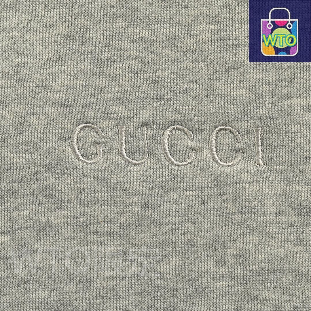 グッチ グレーリボンセットフード付きスウェット