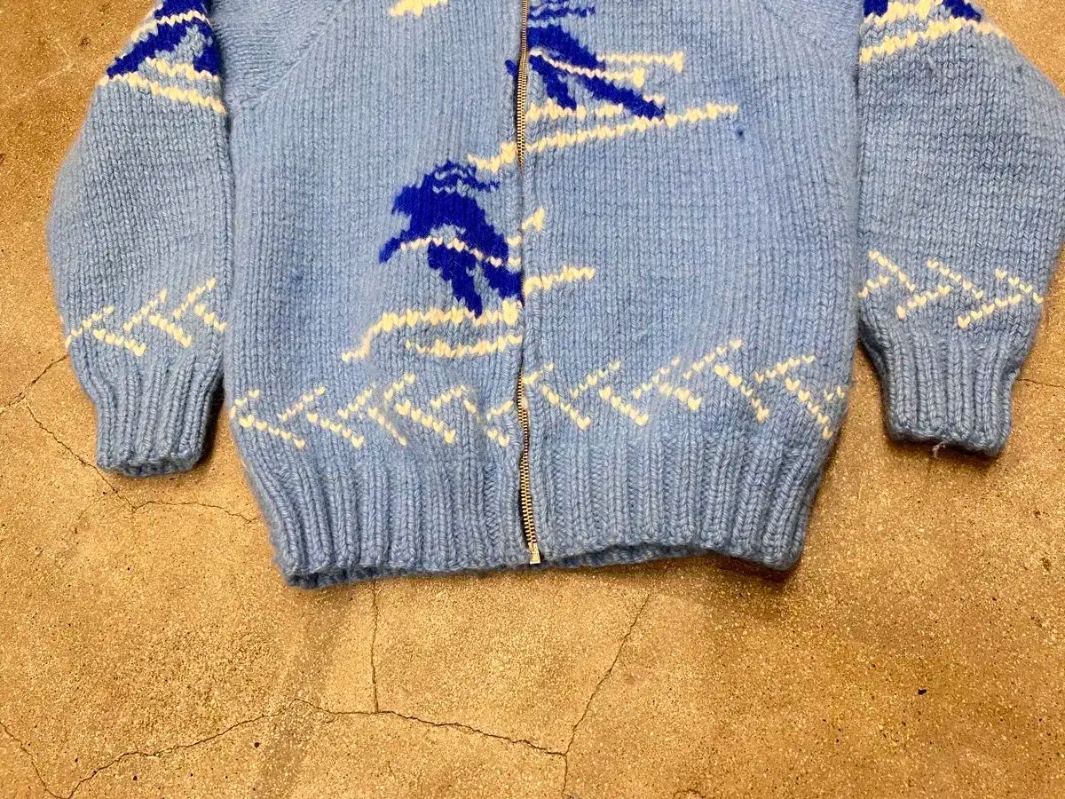  rare カウチン スキー ニット ジップアップ 長袖 ニット セーター