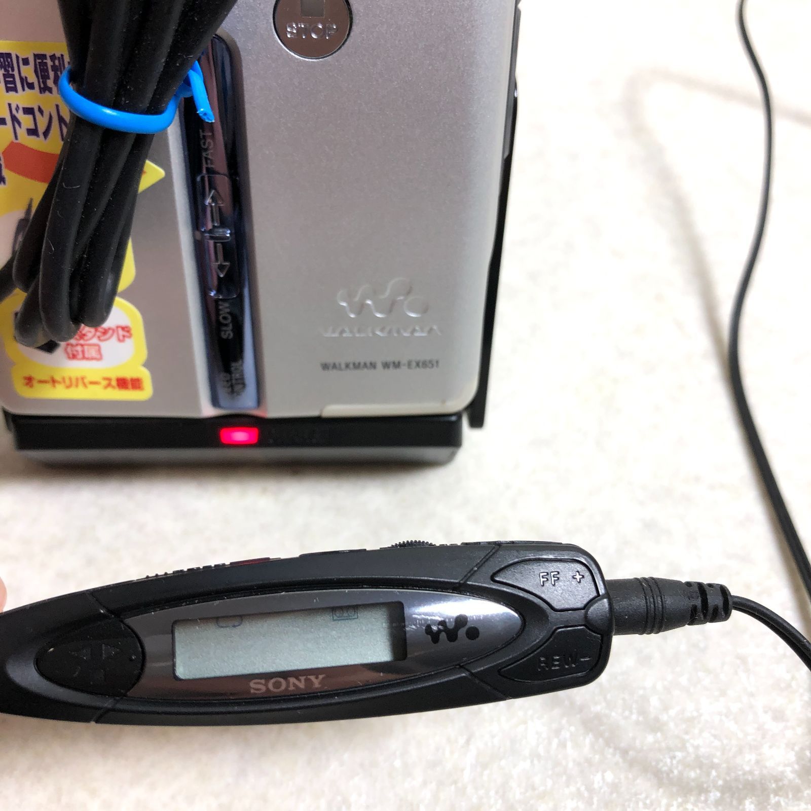  D 1729 SONY WM EX 651 ウォークマン通電 済 カセットプレーヤー ポータブルプレーヤー