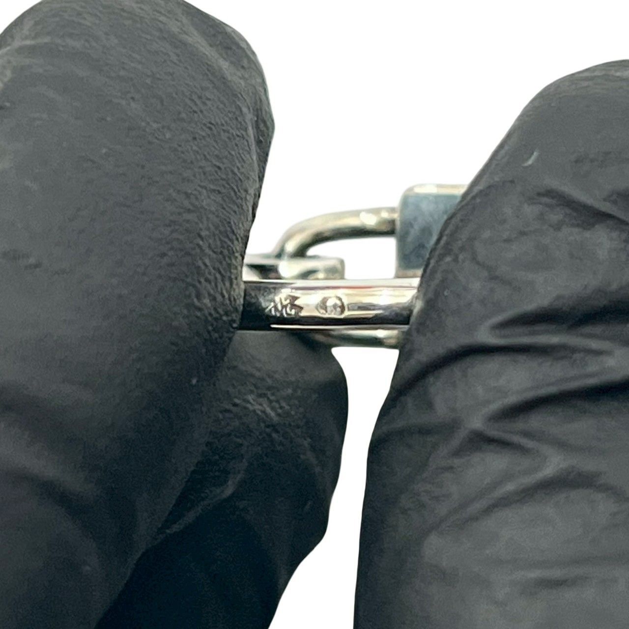 品 HERMES エルメス カデナ モチーフ リング シルバー925 指輪 7号 レディース 小物 シルバー 70645