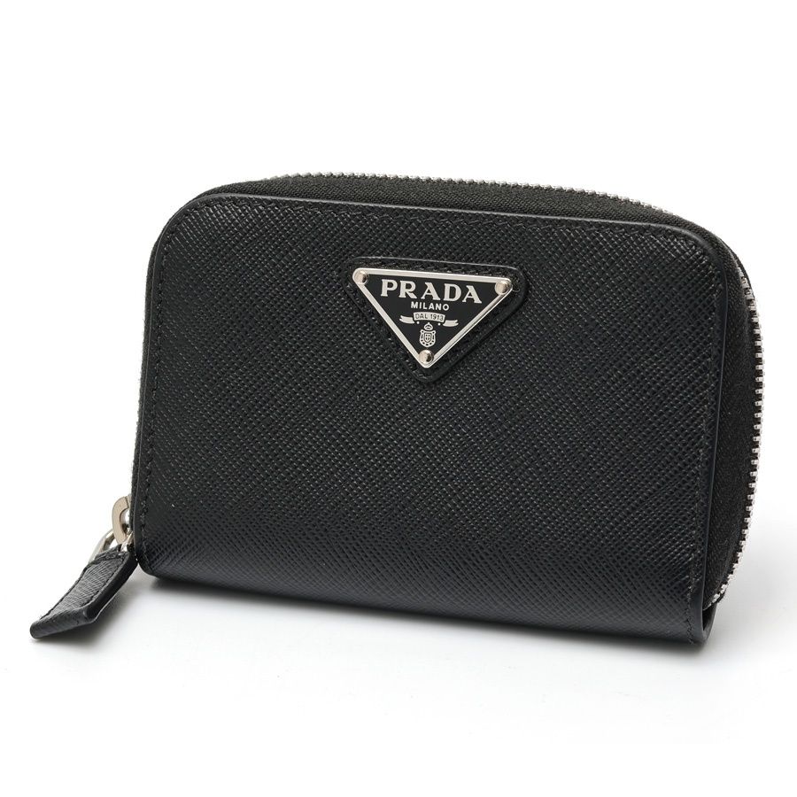 プラダ PRADA サフィアーノトライアングル コインケース ジップ コインパース 2 MM 003 ブラック ネロ 商品番号 S-159422