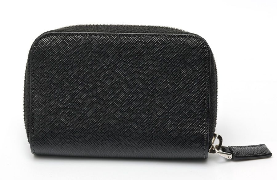 プラダ PRADA サフィアーノトライアングル コインケース ジップ コインパース 2 MM 003 ブラック ネロ 商品番号 S-159422