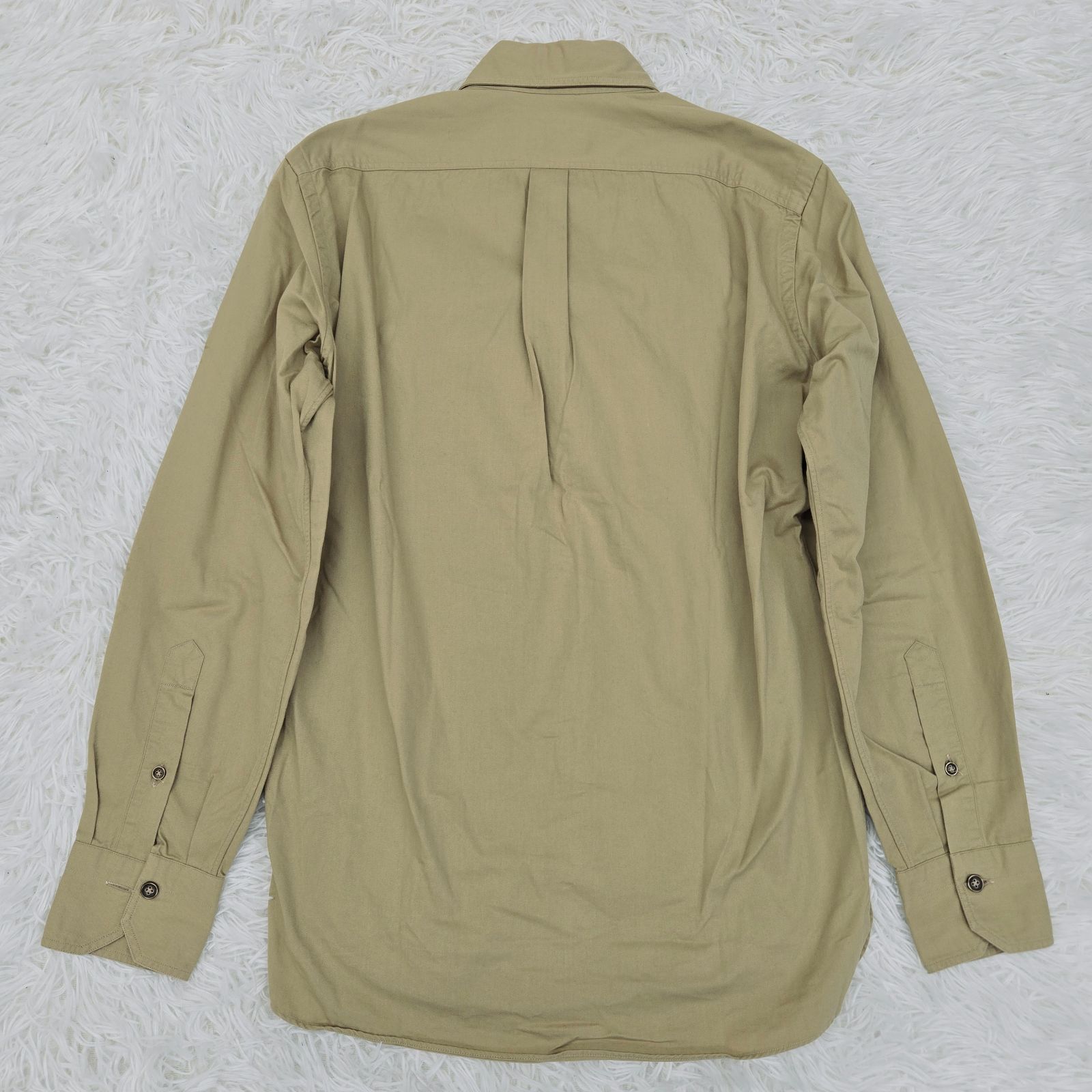 ジャンネット ポルトフィーノ 長袖シャツ ミリタリー サファリテイスト 刺繍 S