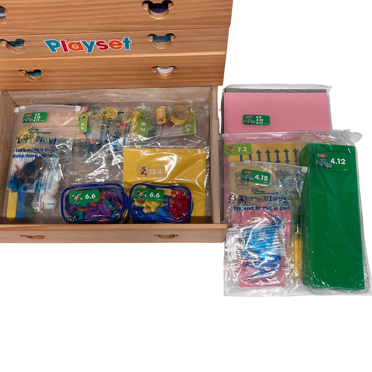 DWE ディズニーワールドイングリッシュプレイメイト&一部教材セット DWE プレイアロング レッツプレイ ディズニー英語システム ディズニー