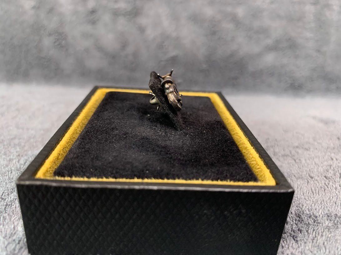 dunhill ダンヒル バイク シルバー925 ピンバッジ ピンズ