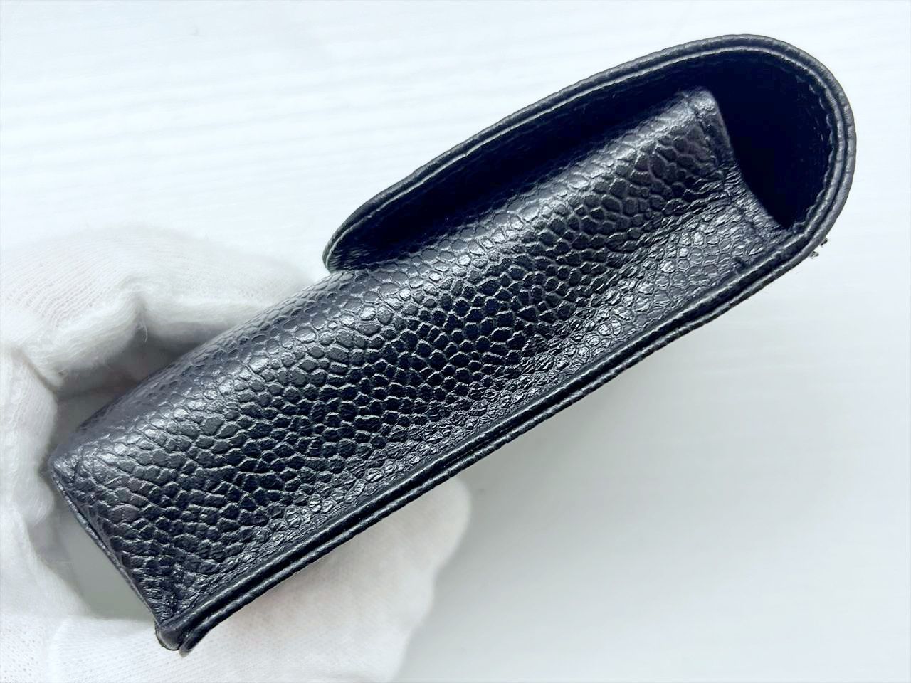 未使用保管 美品 CHANEL シャネル ココマーク キャビアスキン