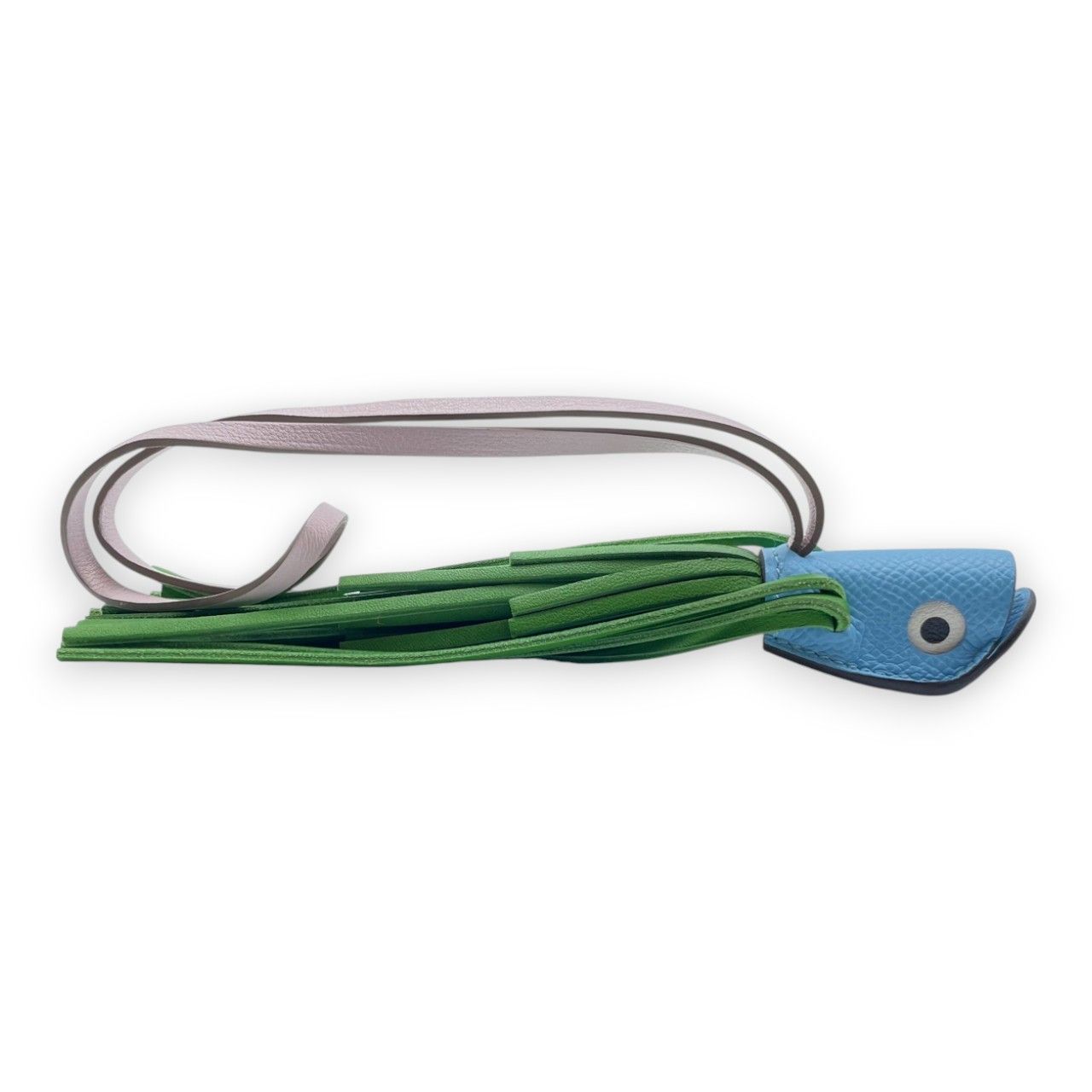 エルメス ポワソンチャーム セレスト ヴェールユッカ モーヴペール ブラン エプソン アニョーミロ スイフト K刻印