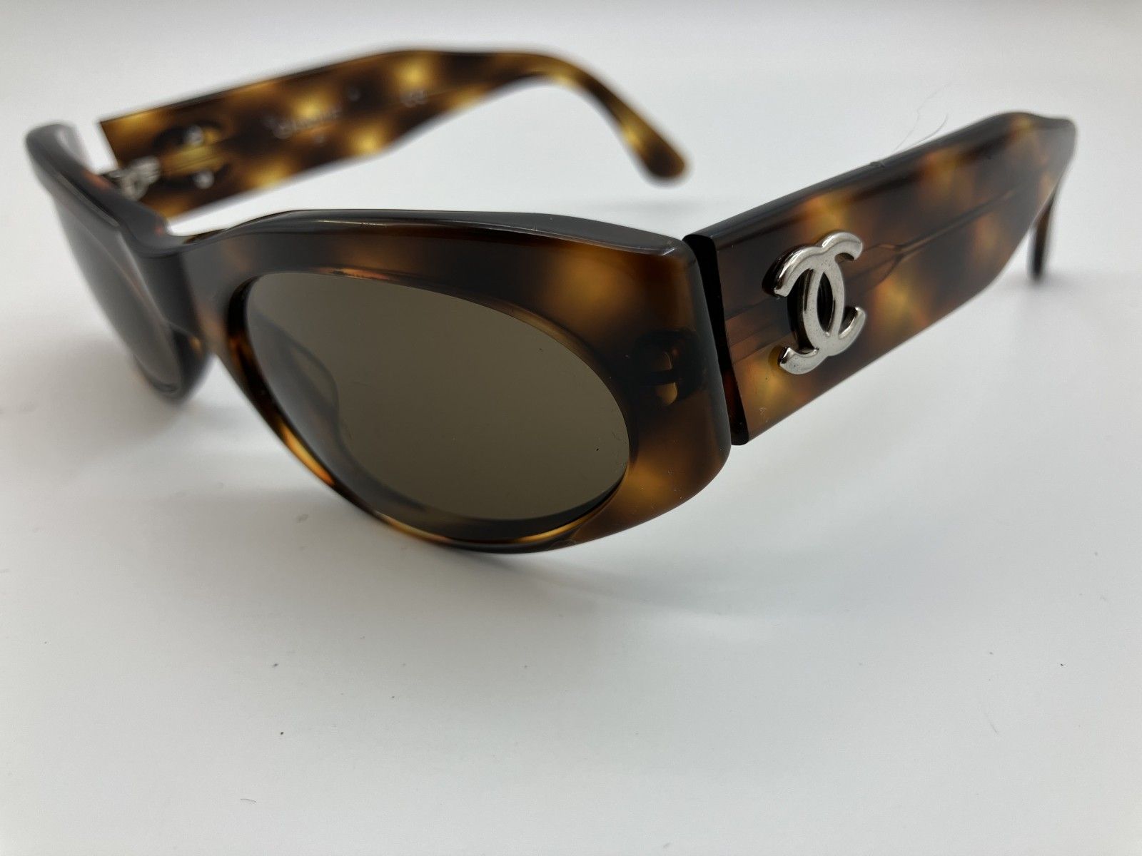CHANEL シャネル 06920 91235 ココマーク べっ甲調 サングラス 小さめ