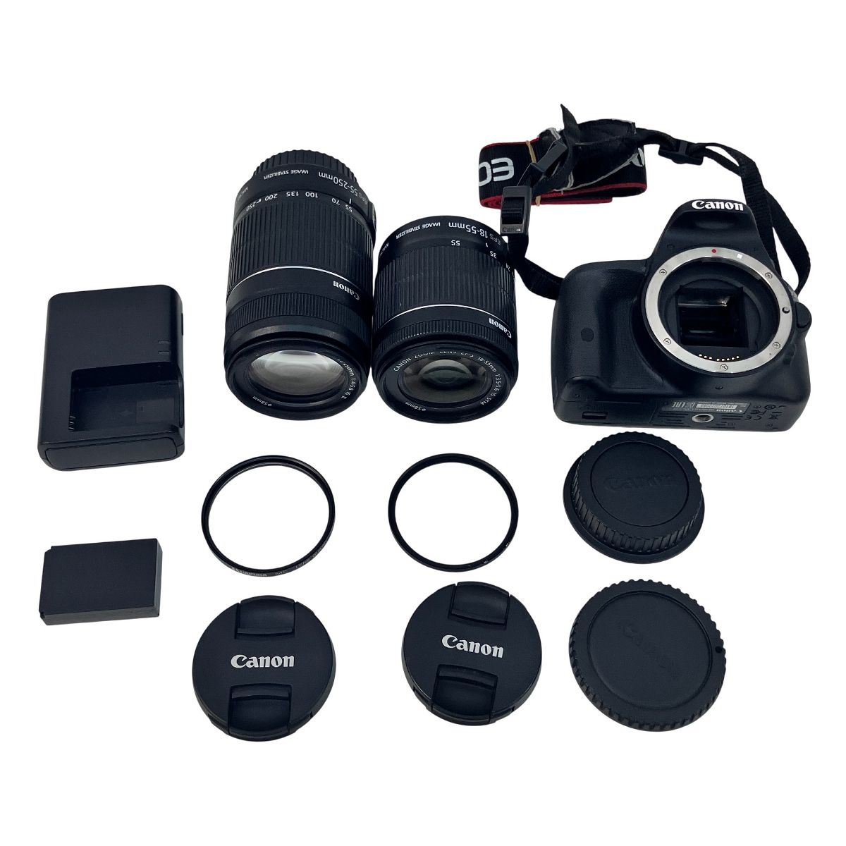 Canon EOS kiss x7 ダブル レンズ キット DS126441 EFS 18-55mm 55-250mm デジタル 一眼レフ Z10607022