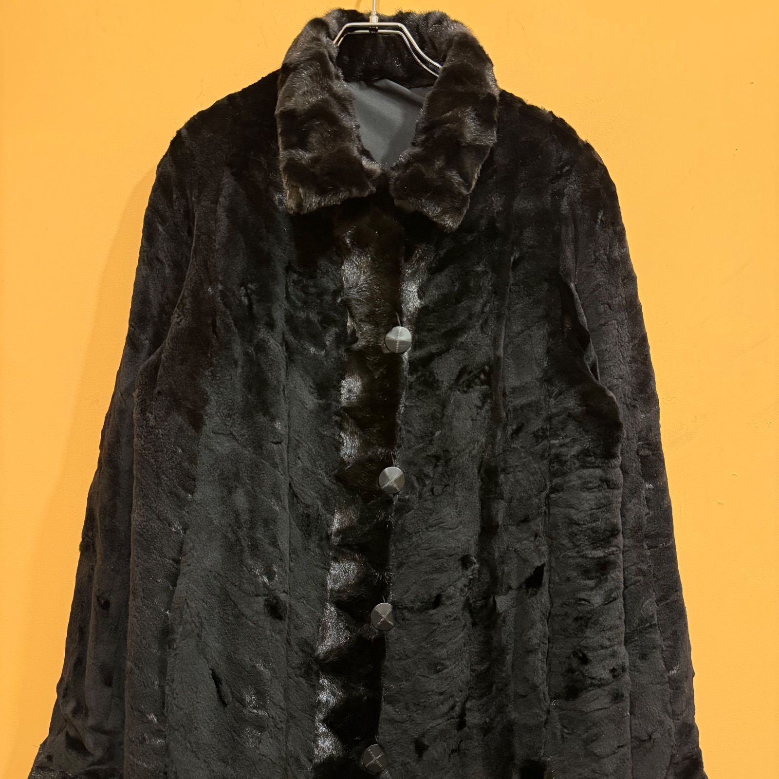 リバーシブル 2way シェアードミンク × シルク100% 毛皮コート altima