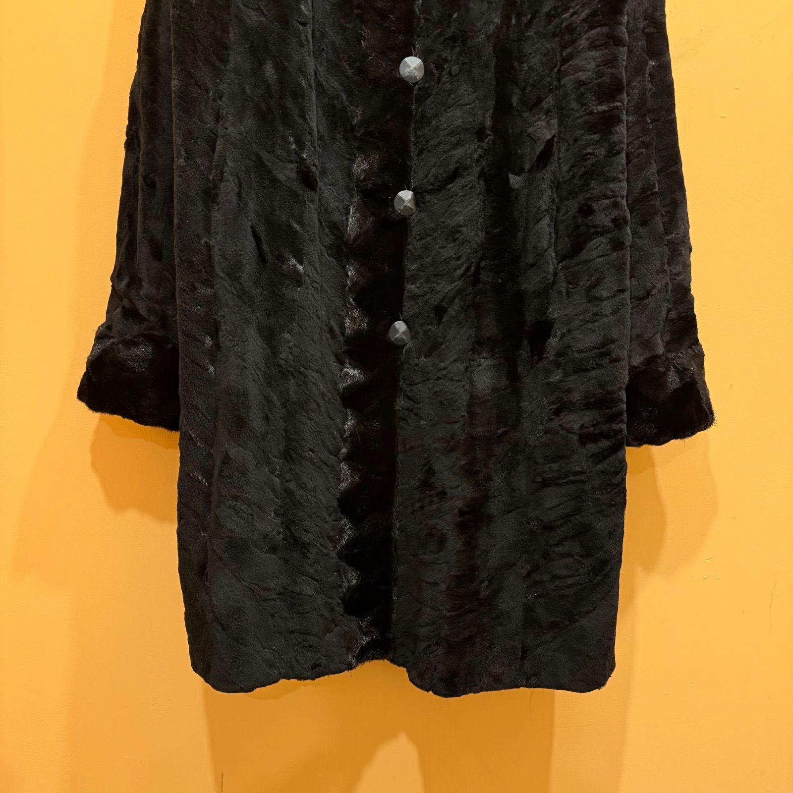 リバーシブル 2way シェアードミンク × シルク100% 毛皮コート altima