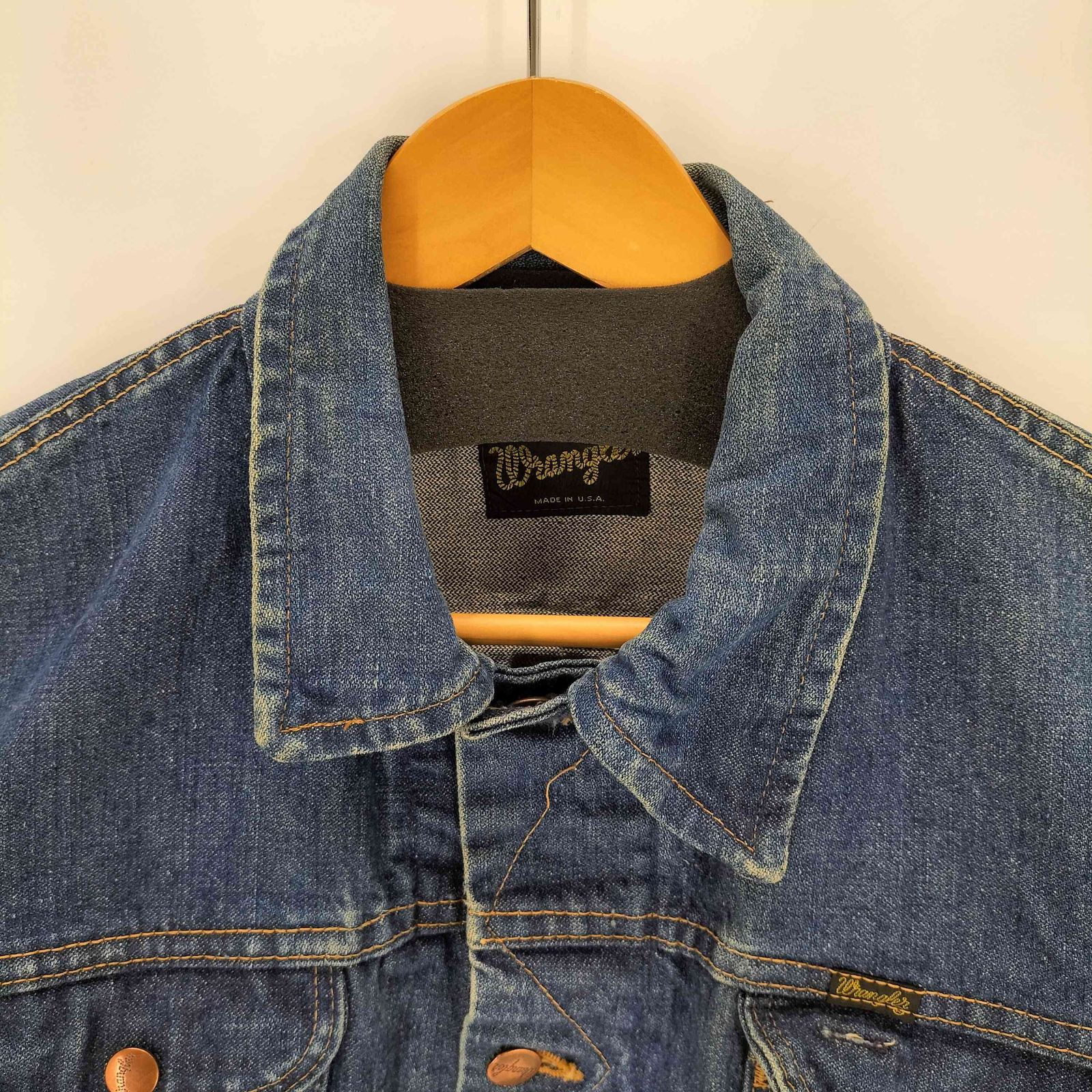 ラングラー Wrangler 70s 黒タグ USA製 124MJ デニムトラッカー