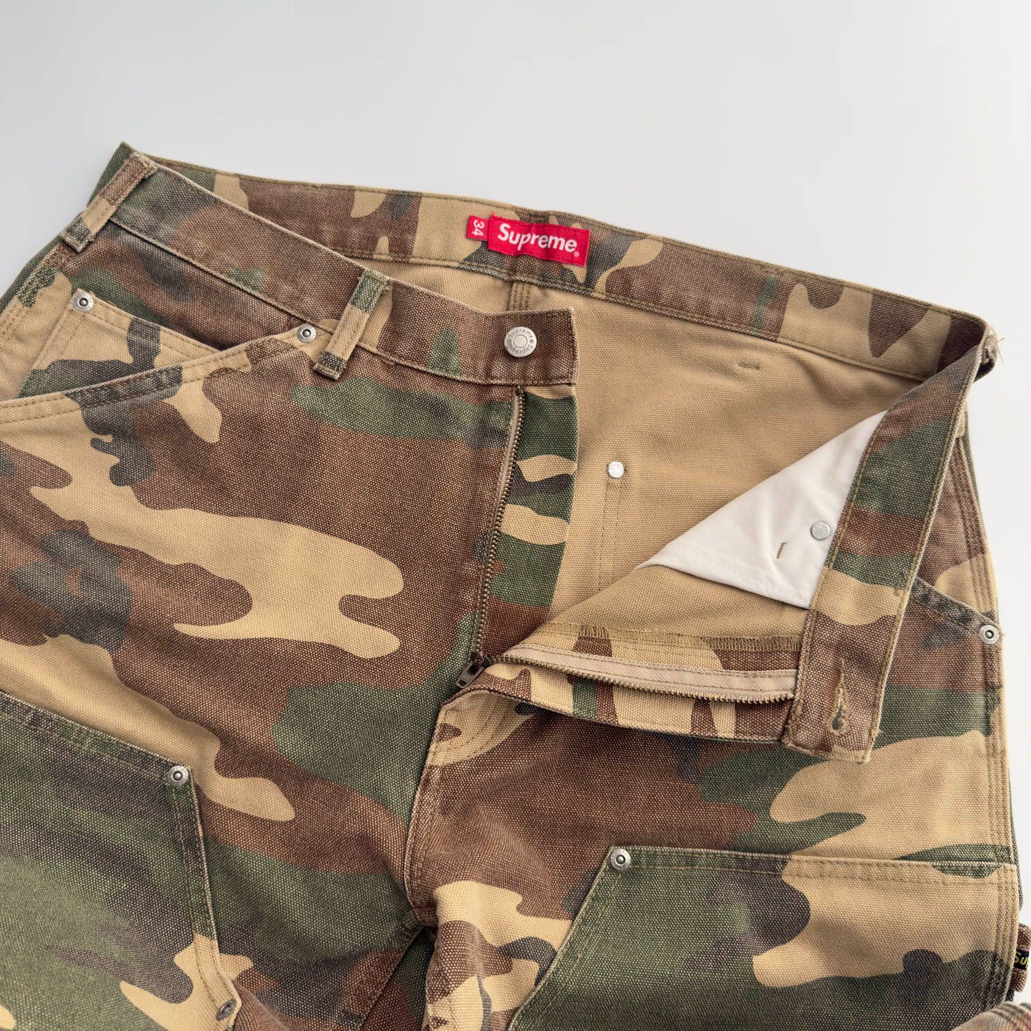 Supreme (シュプリーム) ダブルニー ペインターパンツ ワークパンツ