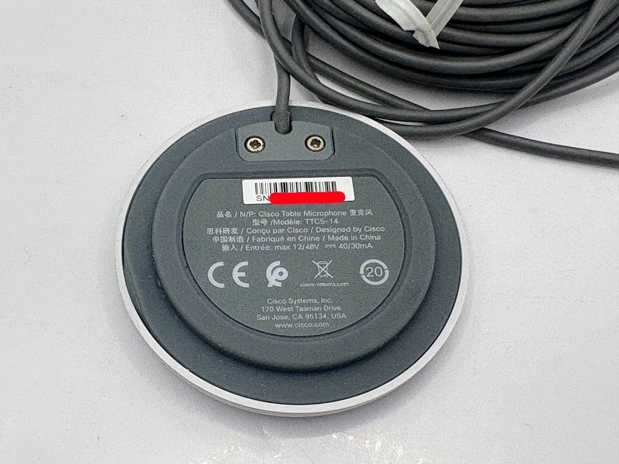 Cisco（シスコ）Table Microphone TTC5-14 ビデオ会議用マイク