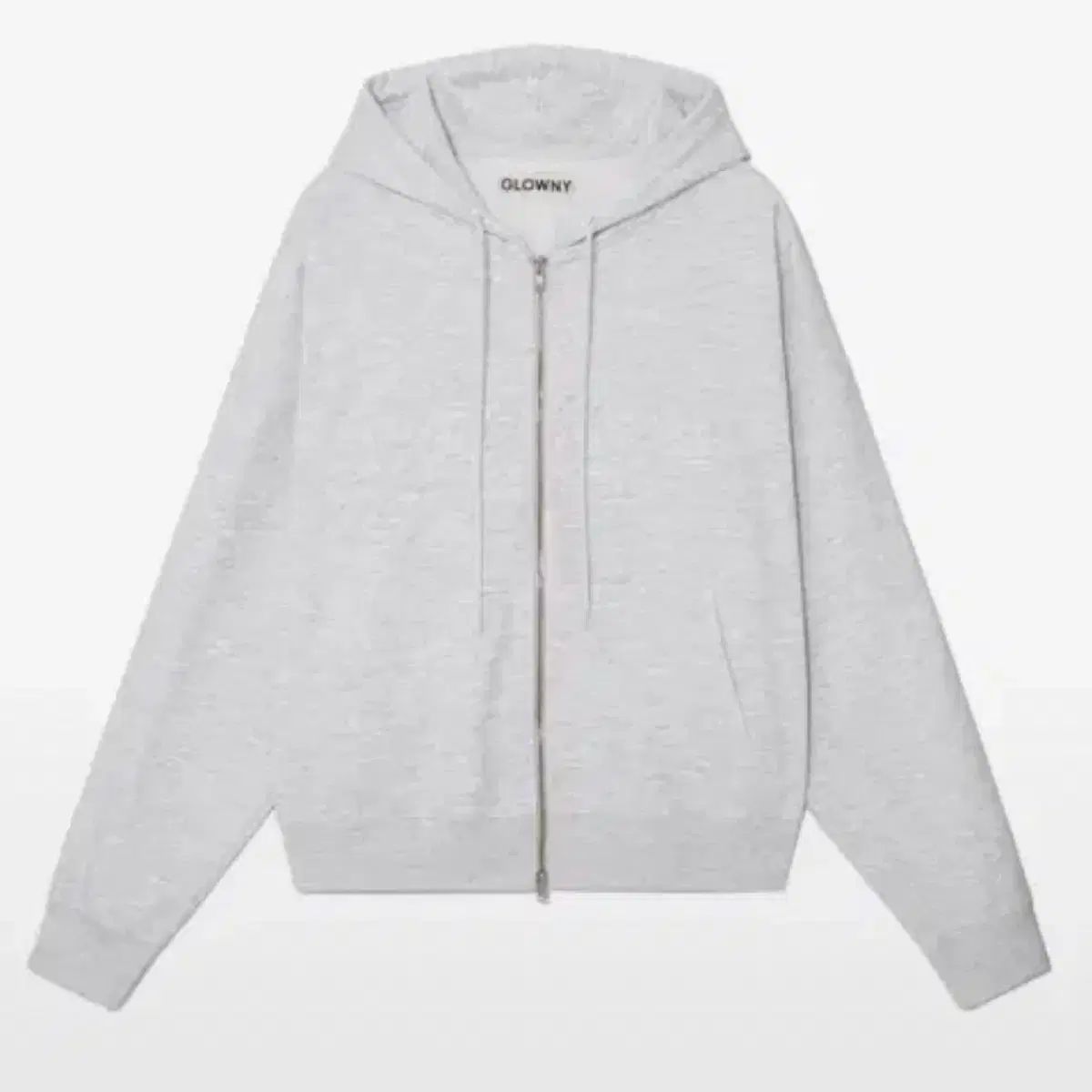 グロウニー ジョーダン フードジップアップ メランジュグレー