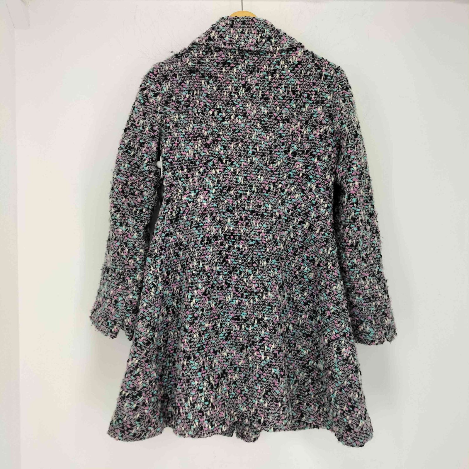 ユーズドフルギ 古着 filart ツイードハーフコート レディース 表記無