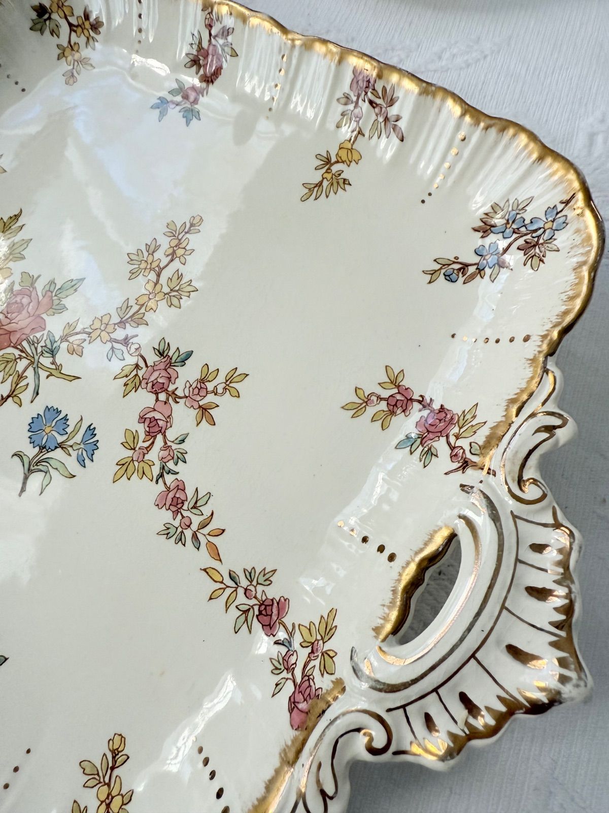 希少 サルグミンヌ ルイ15世 スクエア ラージプレート トレイ フランス