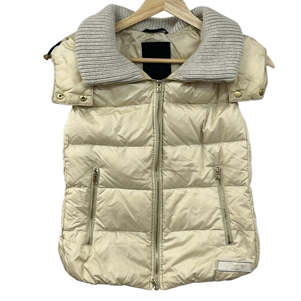 TATRAS タトラス ダウンベスト サイズ1 S レディース - LTA8OG4572 アイボリー ジップアップ 秋 冬