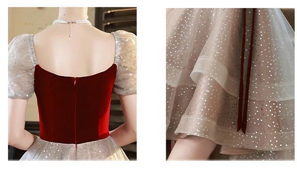 ☆安心の全品国内発送！ ドレス 大人 ピアノ 発表会 ぽっちゃり 大きいサイズ イブニングドレス 演奏会 袖付き ワンピース Aライン ステージドレス 二次会 女子会 成人式 パーティードレス 大人