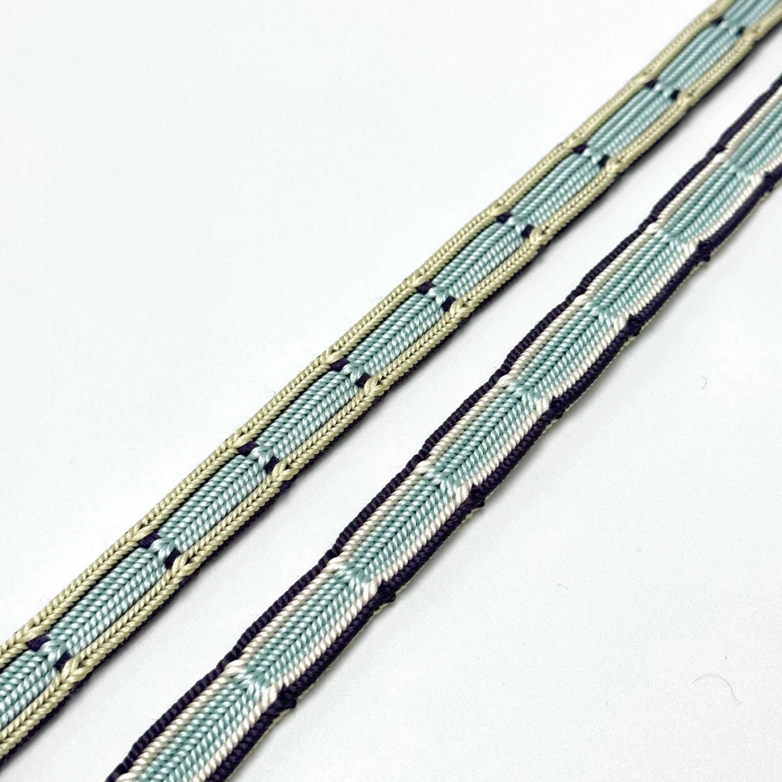 平和屋着物○和装小物 帯締め・帯揚げセット 礼装用 短冊花文 金彩 亀