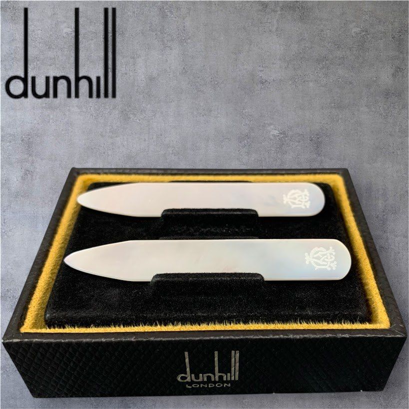 Dunhill ダンヒル ADロゴ ホワイトシェル ステイ キーパー 白蝶貝