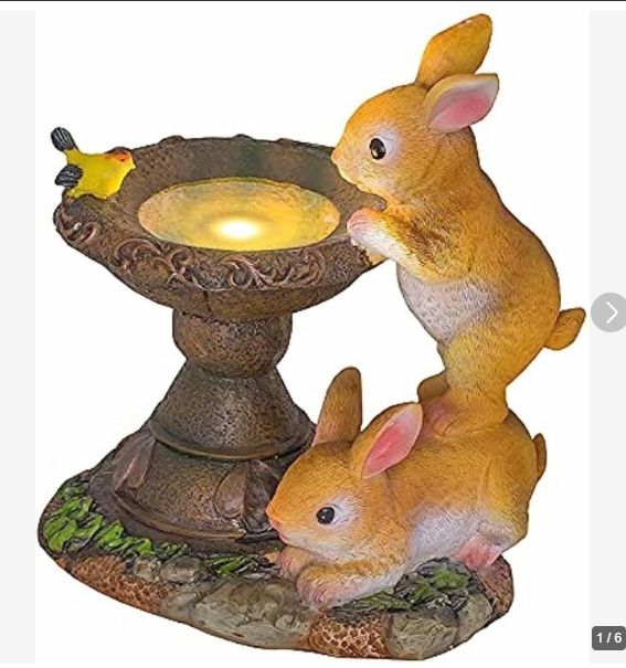うさぎガーデンライト うさぎ 太陽光 LEDライト 置物 かわいい おしゃれ ソーラー ソーラーライト 屋外 アニマル 樹脂 庭 装飾 ガーデン