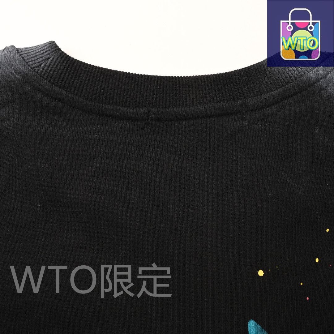 水洗破壊丸首スウェット グラデーション加工ありアウター