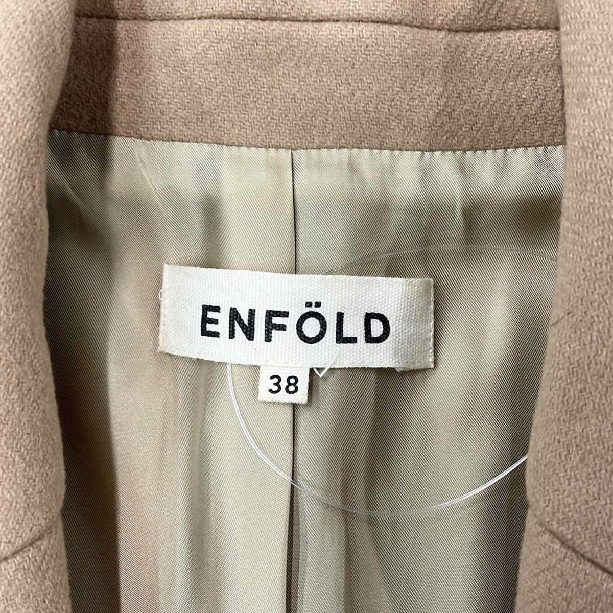 ENFOLD(エンフォルド) コート サイズ38 M レディース美品 - ベージュ  