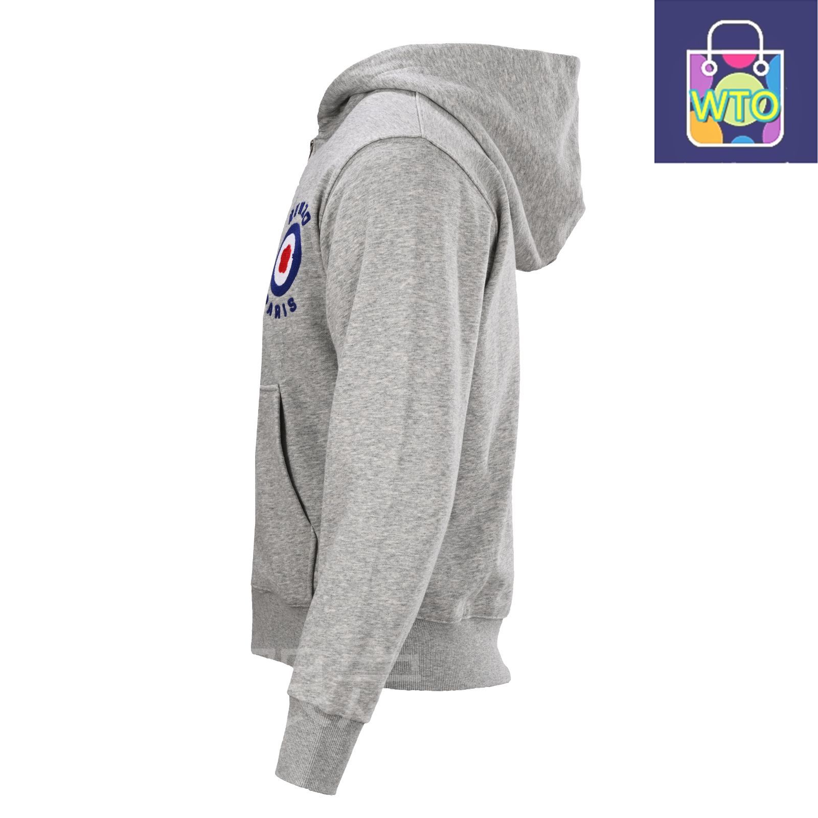 今日 Kenzo ケンゾー ブルーフラワーファスナーフード付きスウェット 410g全棉抓毛素材で立体的なシルエットアウター トップス