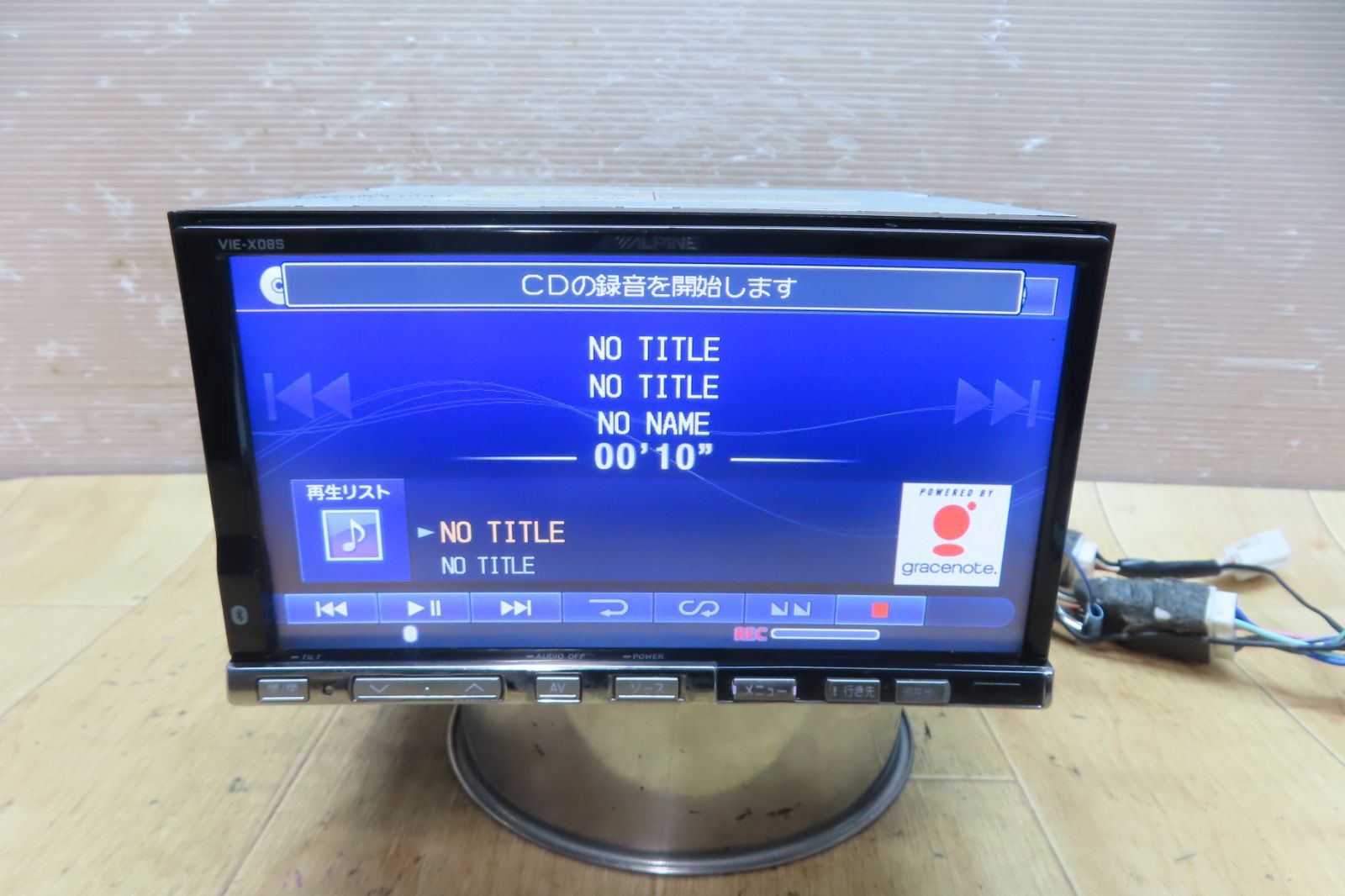 正規品，定番人気 動作保証付F4703/アルパイン VIE-X08S HDDナビ 地図