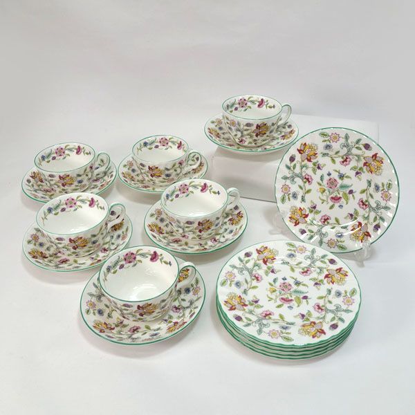 Minton ミントン 洋食器 ミントン ハドンホール カップ-ソーサー&プレート 6客 すまい 雑貨 西洋磁器 ギフト