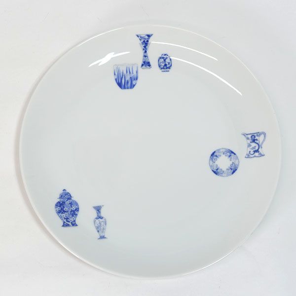 深川製磁 深川製磁 ブルーチャイナ 大皿 2枚組 すまい 雑貨 有田焼 ギフト