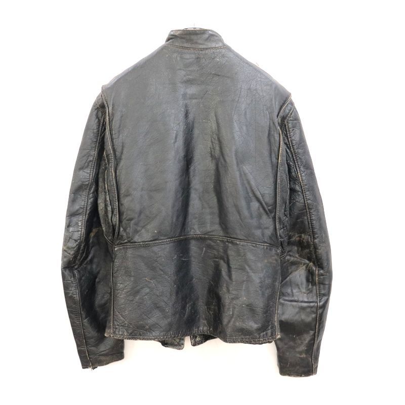 60s 裏地ボア シングルライダースジャケット メンズ Lサイズ相当