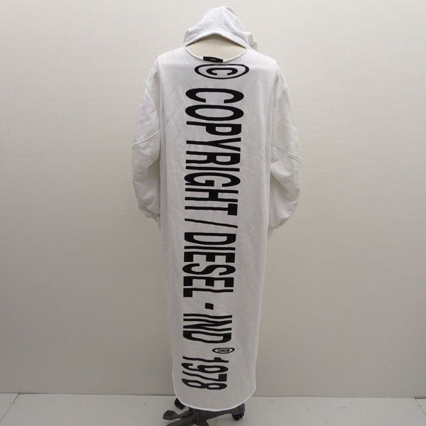 DIESEL ディーゼル D-ILSE-TWIST-COPY パーカーワンピース ホワイト XXS 00 SC 8 Y レディース ガールズ LADY 女性 婦人 レディースファッション