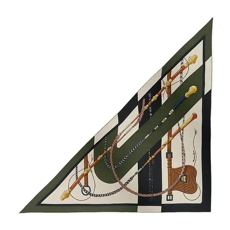 エルメス クリッククラック トライアングル 三角ショール カシミア シルク レディース スカーフ 07