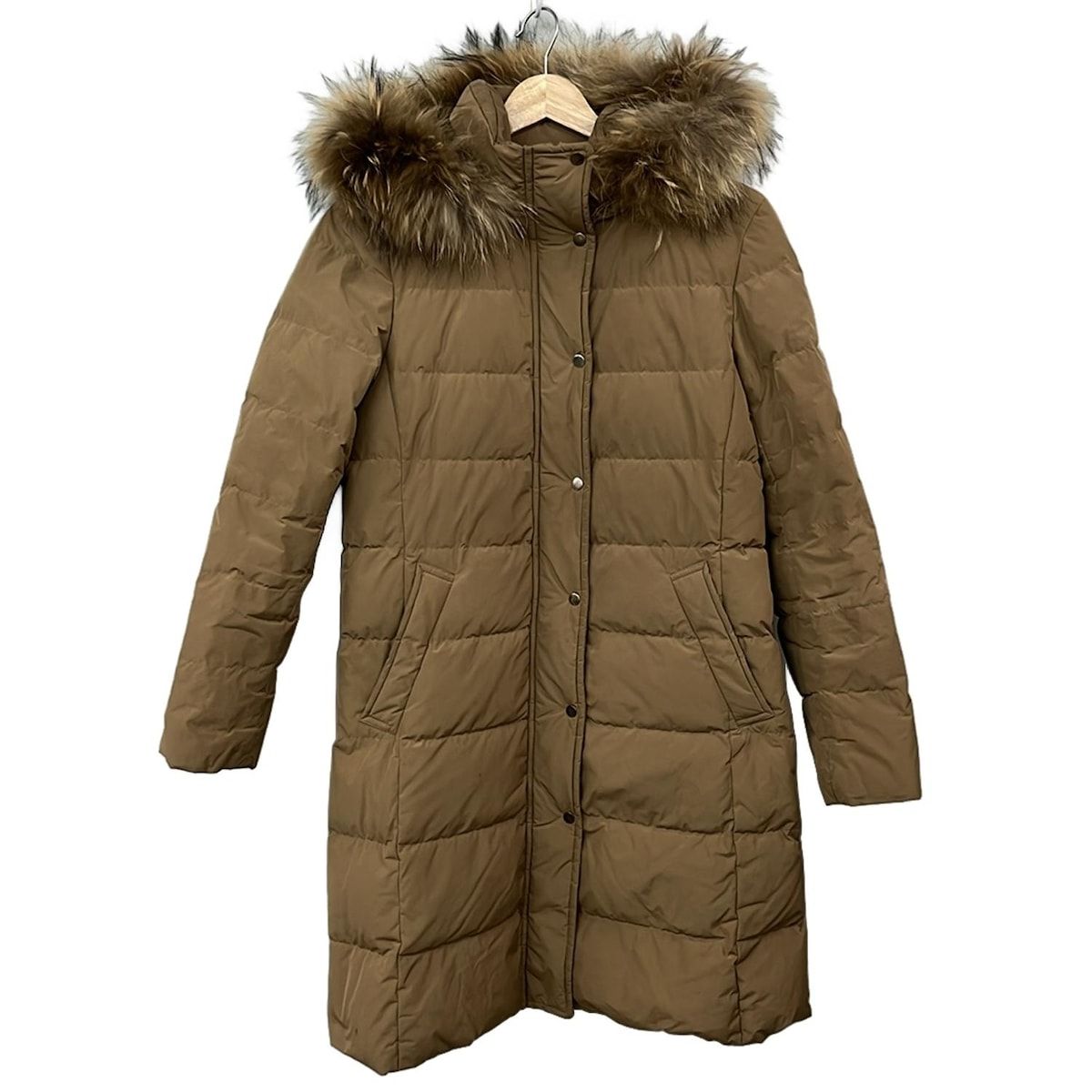 現行品 マッキントッシュフィロソフィー ダウンコート ラクーンファー 36フード マッキントッシュフィロソフィー ダウンコート サイズ36 M レディース