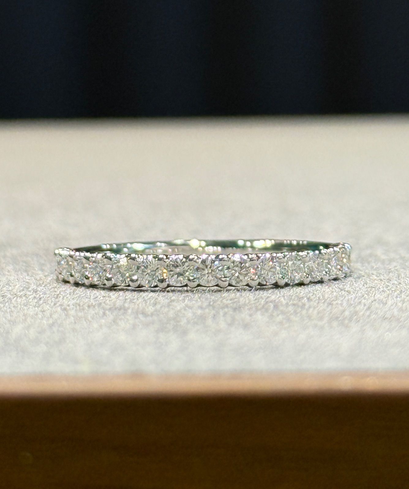 TASAKIタサキPt 950 ダイヤ0.41 ct ハーフエタニティ リング